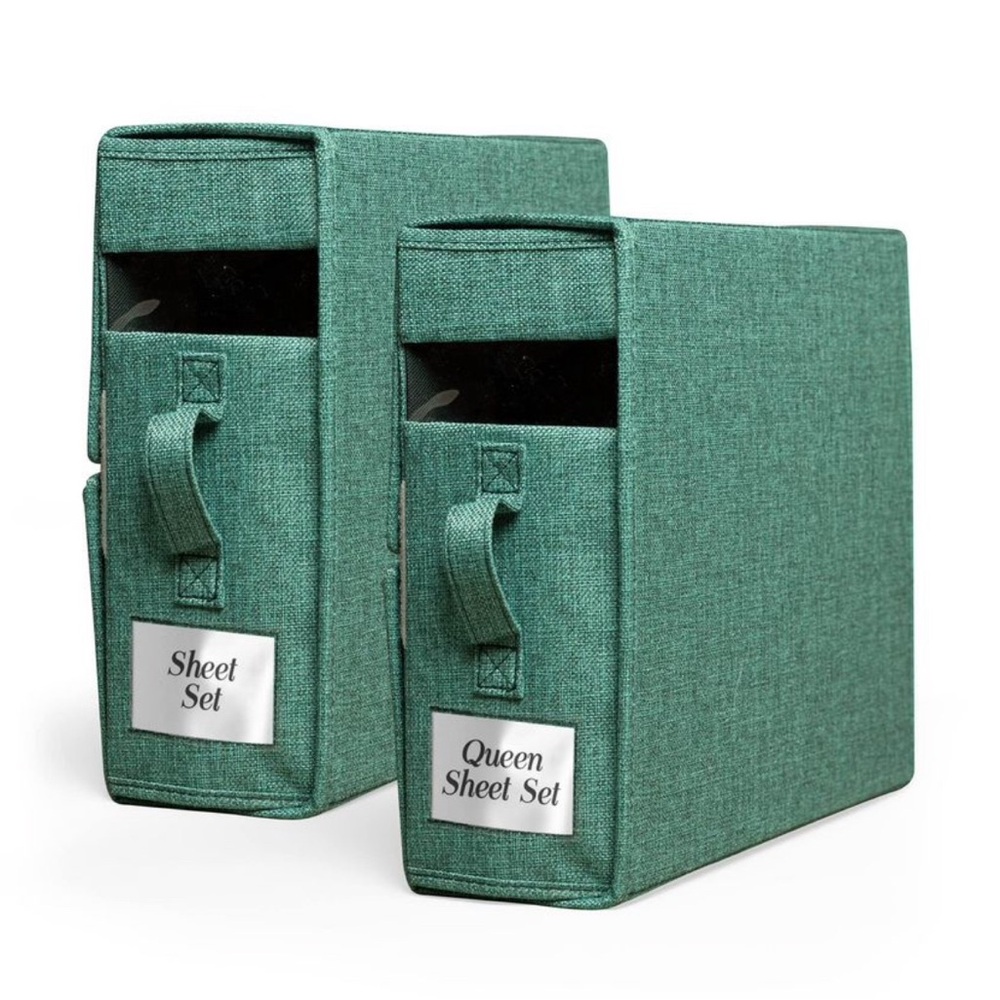 2 pack Linen Bed Sheet Storage Organizer